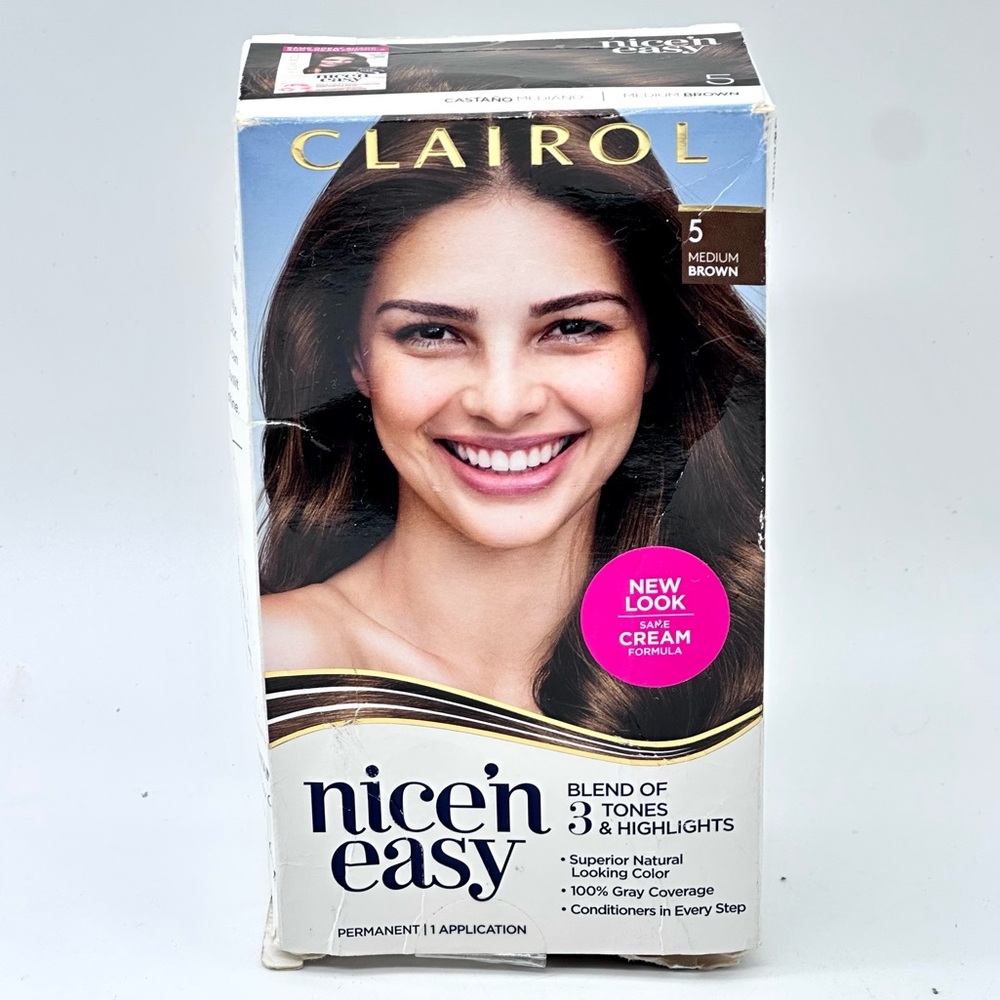 Clairol Nice 'n Easy Permanent Hair Color in shade 5 Medium Brown